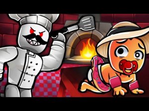 Играю с мл братом в BAKE DA BABY в ROBLOX