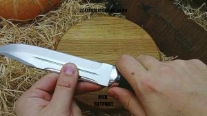 Нож Патриот-1. Рукоять - орех, полимерное покрытие