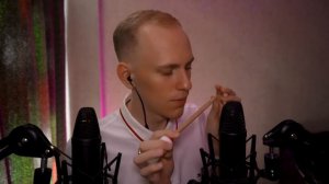 Асмр грызу кисточки и карандаш ?️ ASMR Brush in the mouth