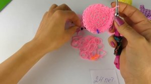 Весёлое мороженое из резинок Лумигуруми Как сплести Весёлый рожок