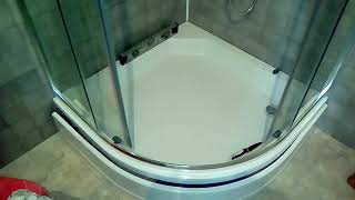 Как установить душевой угол, душевой поддон. смотреть онлайн