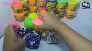 Police car ☆ Surprise eggs unboxing ☆ play doh surprise ☆ police car for children ☆ Toys Baby