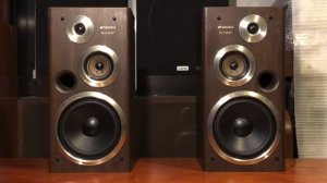 Culb Sansui S-H07 3-WAY,Bass-reflex system.Magnetically shielded digital sound 6Ω/150W,Weight:10.6K