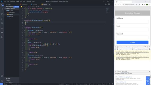 JavaScript Form Validation | Full Tutorial