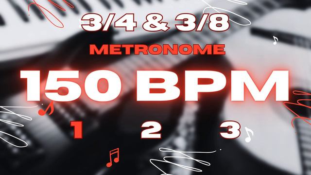 150 BPM - 3/4 & 3/8 Metronome смотреть онлайн
