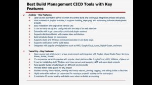 Automation Testing & DEVOPS Conceptual Training Session #4 - Best Build Management CICD Tools