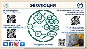 Тема 07. Эволюция. Интегративная видеолекция курса “Естествознание” Феликса Каспаринского