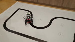 2. Робот, следующий по линии. Первый тест без оптимизации.