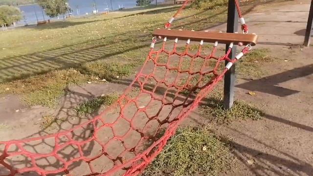 Новая креативная детская площадка в г. Конаково на берегу Волги.