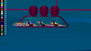 Survive the Monorail Coaster | Survival Race | Algodoo Marble Race