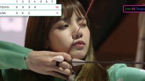 ARCHERY BATTLE - Lisa (BLACKPINK) VS Tzuyu (TWICE)
