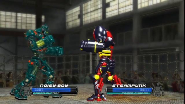 REAL STEEL THE VIDEO GAME - GREEN NOISY BOY vs STEAMPUNK (WORLD K.O RULES) смотреть онлайн