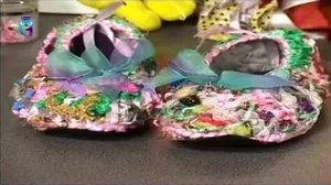 На ткацком станке создаем интересные текстуры. Делаем текстильную обувь без выкройки. Мастер класс