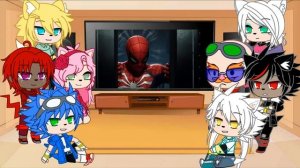~Sonic react to Spider man(PS4/PS5)~PART 1~1/?~PART TWO?~MyAU~SonicAU~GachaClub~