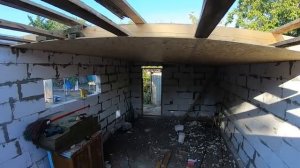 Строим курятник.Накрываем крышу.Часть 2