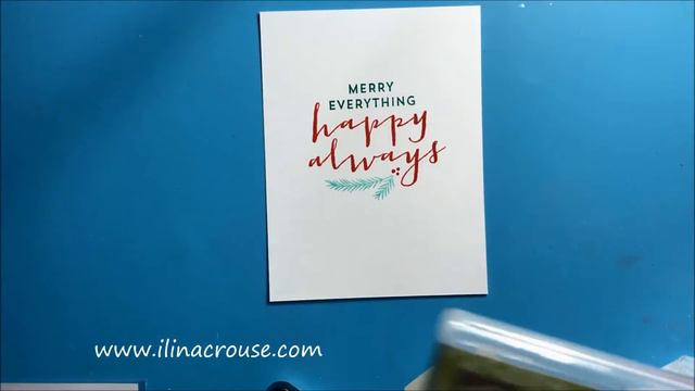 Multicolor stamping using the MISTI смотреть онлайн