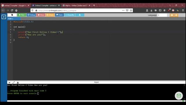 01 - Output in C - My First C Program [Programming in C ]