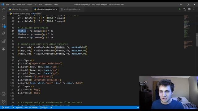 Gyro Noise Analysis Using Allan Deviation Plots смотреть онлайн