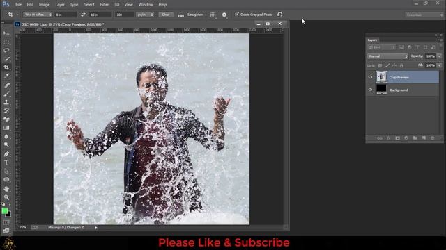 How to make 8R size photo | Photoshop tutorial смотреть онлайн