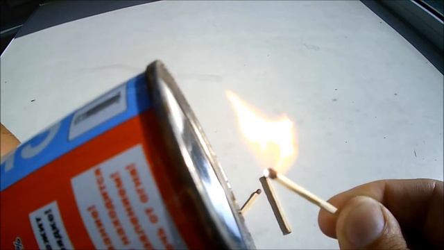 Как зажечь спичку баллоном из под газа смотреть онлайн