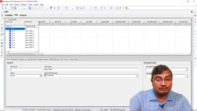 Primavera P6 R19 project management in hindi | Online Primavera Training | primavera p6 professiona