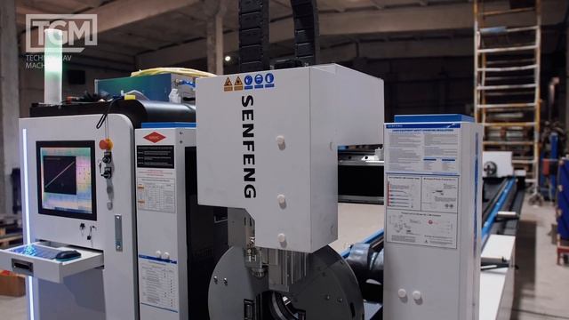 Пусконаладочные работы и обучение оператора работе на лазерном труборезе Senfeng SF6016T, 1,5 кВт