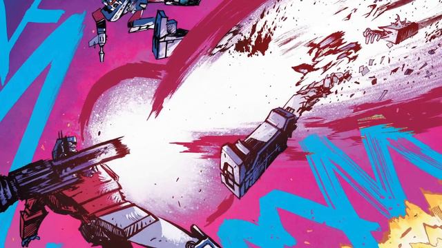 Optimus Prime uses Megatron's arm in Transformers #5 (Energon Universe Discussion) Skybound Comics