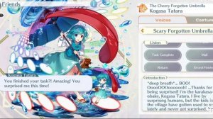 Touhou Lost Word Voice Lines - Kogasa Tatara