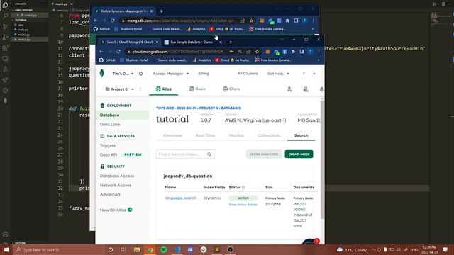 MongoDB + Python #3 - Full-Text Search with Atlas Search