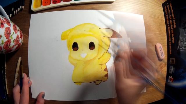 Как нарисовать пикачу ? Рисуем Pikachu