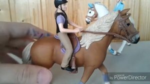 Обзор и распаковка посылки с двумя наборами schleich horse club!/ подарок на днюху!!!