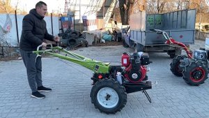 Гибридный дизельный мотоблок вейма-кентавр 12е с электростартером