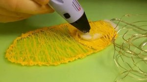 ЗОЛОТАЯ РЫБКА. Ёлочная игрушка. Поделка 3Д ручкой.