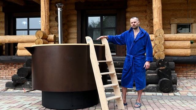 КРУГЛЫЙ Банный чан с печью на дровах "Алтайский знахарь" смотреть онлайн