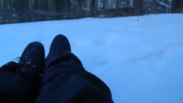 Зимние забавы Катание на бубликах