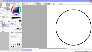 Как нарисовать ровный круг в paint tool sai