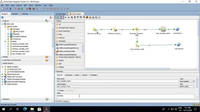 ODI 12C Tutorials - Variables its Type, Scope and how to implement in a project