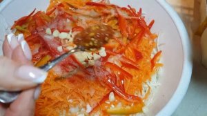 Маринованная капуста с овощами