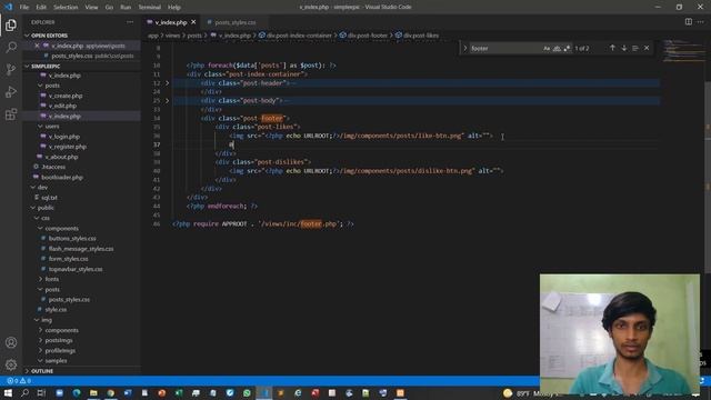 PHP MVC Framework - #38 - Building a Social Network - React buttons view смотреть онлайн