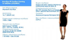 НИКС Компьютерный Супермаркет представляет видео: Ноутбук HP Pavilion Gaming 16-a0024ur (22Q58EA)