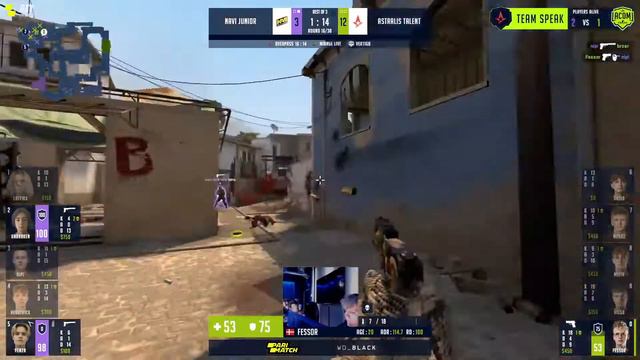 FESSOR IS UNSTOPPABLE | Astralis Talent vs Navi Junior | WePlay Academy League | Voice Comms