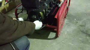 Проверка статора на дизельном генераторе после ремонта в сервисе.