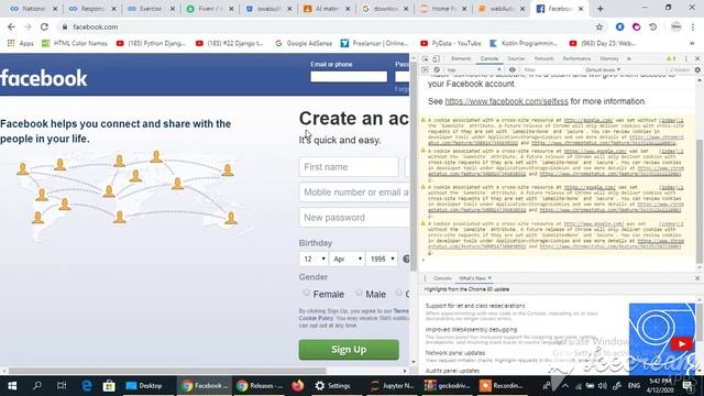 Python Selenium Tutorial - Automating Login to Facebook - Part - 3 смотреть онлайн