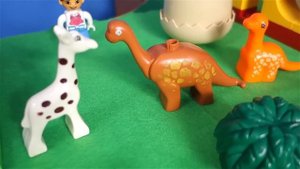 Лего Дупло Большой Зоопарк Животные для Детей  Распаковка Обзор Видео для Детей  Lion boy