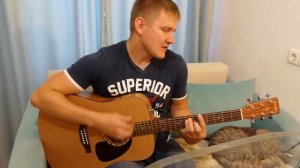 Неспелая вишня классная песня на гитаре!