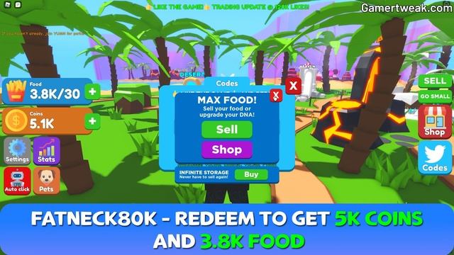 Redeem *Free Coins* Codes in Eating Simulator July 2021 | All Roblox Codes смотреть онлайн