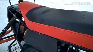 Детский снегоход с двигателем от триммера