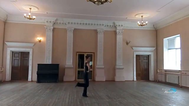 Урок народного танца - Верёвочка + припадание (середина) №1