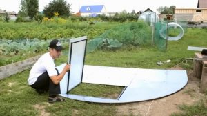 Монтаж теплицы "Новатор"