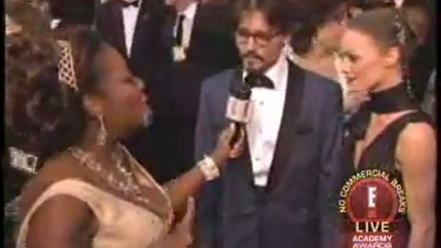 Vanessa Paradis y Johnny Depp entrevista "Oscars" 2005 смотреть онлайн